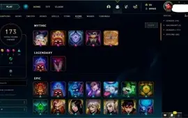 CONTA MESTRE LOL 169 SKINS + VALORANT + TFT