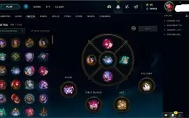 CONTA MESTRE LOL 169 SKINS + VALORANT + TFT