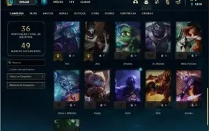 Conta ouro 3 com 4 Skins e 31 Champs