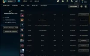Conta ouro 3 com 4 Skins e 31 Champs