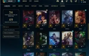 Conta ouro 3 com 4 Skins e 31 Champs