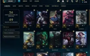 Conta ouro 3 com 4 Skins e 31 Champs