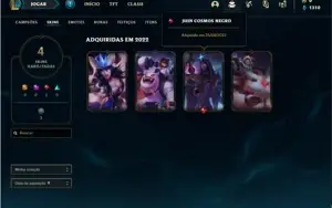 Conta ouro 3 com 4 Skins e 31 Champs