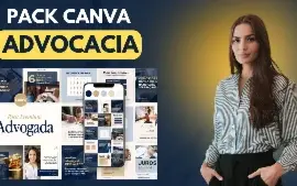Pacote de Posts para Advogados / Direito - Canva