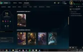 Conta Platina IV, Com Skins Vitoriosas da S4 para Frente