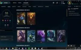 Conta Platina IV, Com Skins Vitoriosas da S4 para Frente