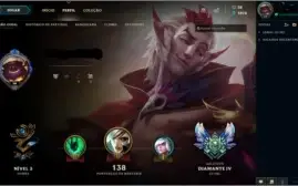 Conta de lol - Diamante 4 simples