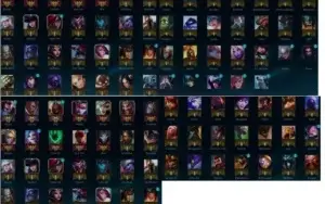 CONTA PLAT 4,DIAMOND EM TODAS AS SEASONS 82 CHAMP + 30K ip