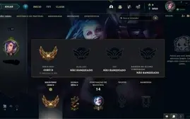 Conta gold 2 61% winrate