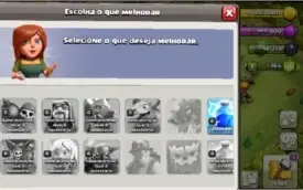 Clash of Clans CV9 Full + 1900 Gemas, Full Reservatórios
