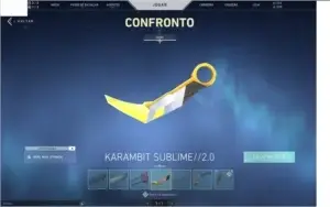Conta de Valorant sem rank, mas era plat 2 com algumas skins