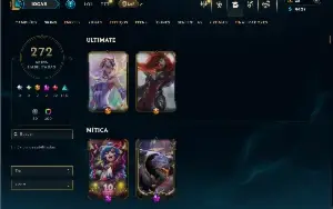 Unranked com TODOS os champs e 272 Skins ( ADC / JG )