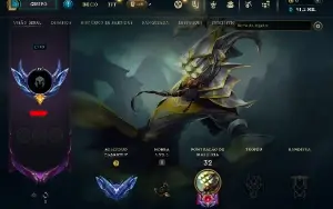 Conta diamante 4 LoL - split 1 termino mestre 100 lp