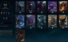 Conta league of legends platina lV 60% WR 29 skins 45 champ