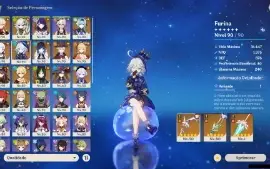 GENSHIN IMPACT - AR57, 20 Personagens T5 e 3 armas T5.