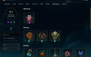 Conta LOL: 200+ Skins - Caitlyn Prestígio e Neeko Prestígio