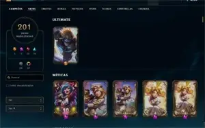 Conta LOL: 200+ Skins - Caitlyn Prestígio e Neeko Prestígio