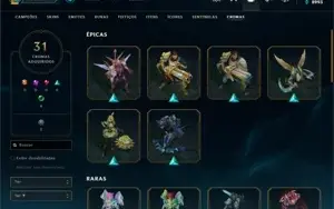 Conta LOL: 200+ Skins - Caitlyn Prestígio e Neeko Prestígio