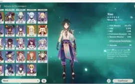 Genshin Impact AR57 - 11 personagens 5*, 3 armas 5*