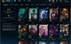 Conta DIAMANTE 4 BARATA com 30 champs e 4 skins