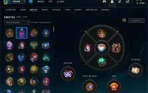 conta lol com 263 skins