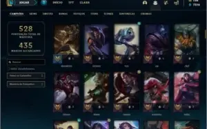 Conta ouro 4 com 135 champs e 82 skins