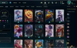 Conta lol gold1 +117skin