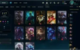 Conta lol gold1 +117skin