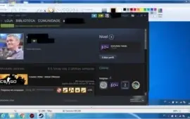 Steam com Varios jogos cs go ouro 3 e umas skins