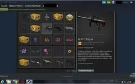 Steam com Varios jogos cs go ouro 3 e umas skins