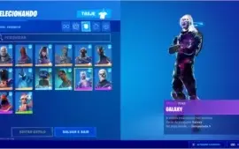 Conta Fortnite - Season 4 full + Galaxy + Tubarão Mako
