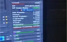 DRUID LVL 263 em celebra, ML 98 na barra 20% >99