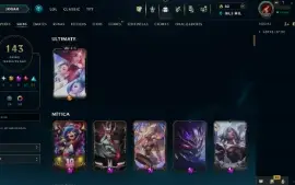Conta Mestre 150pdl +, mmr de Grão Mestre, com skins míticas
