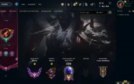 Conta Mestre 150pdl +, mmr de Grão Mestre, com skins míticas