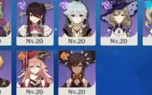 Conta de Genshin Arlecchino+Nilou+Kokomi+Klee+Dehya Ar45