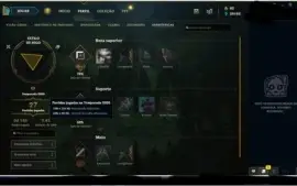 Conta league of legends D4 mmr alto poucos games.