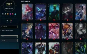 CONTA LOL & TFT ● 207 SKINS (2 PRESTIGIOS) ● OURO IV ● MT+++
