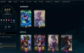 CONTA LOL & TFT ● 207 SKINS (2 PRESTIGIOS) ● OURO IV ● MT+++