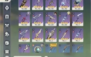 Zhongli, diluc c1, qiqi, keqing. Banner garantido
