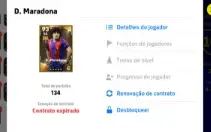Conta eFootball / Pes Mobile com Messi, Neymar, Maradona