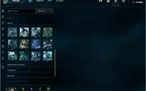 Conta lol Ouro 3, todos os champions e 209 skins