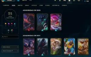 Vendo Conta De Lol Lvl 72 Com 62 Ampeoes