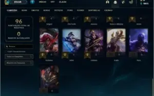 Conta prata 4 com 13 skins e 41 champs