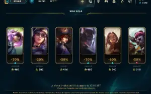 CONTA DE LOL UNRANKED C/ PROJETO IRELIA/APHELIOS FERA LUNAR