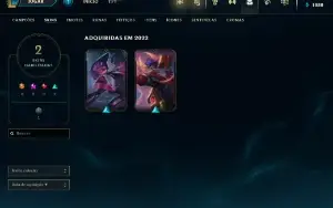 CONTA DE LOL UNRANKED C/ PROJETO IRELIA/APHELIOS FERA LUNAR