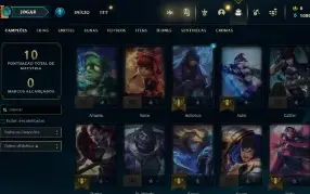 CONTA DE LOL UNRANKED C/ PROJETO IRELIA/APHELIOS FERA LUNAR