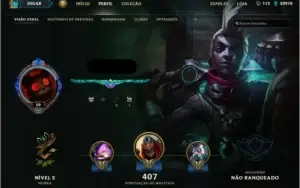 CONTA LOL NV 59, 167 SKINS, TODOS OS CAMPEÕES, S7 PLATINA 4