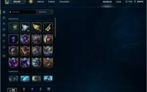 CONTA LOL NV 59, 167 SKINS, TODOS OS CAMPEÕES, S7 PLATINA 4