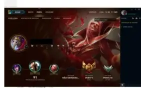 Conta League of Legends Ouro 5