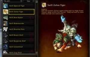 Conta WoW Shadowlands com Brutossauro, zulian e spectral